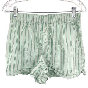 Colsie Green Stripe PJ Lounge Sleep Shorts